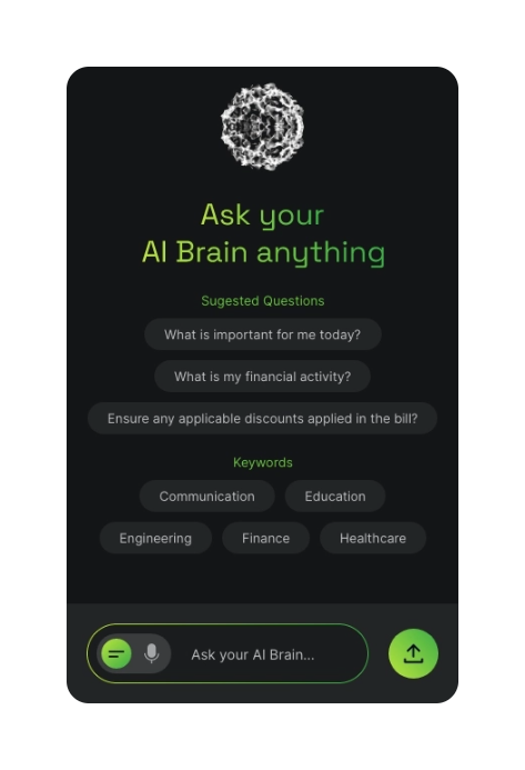 Ask Your AI Brain anything